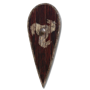 Horse Crest Wooden Shield