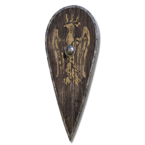 Hawk Crest Wooden Shield